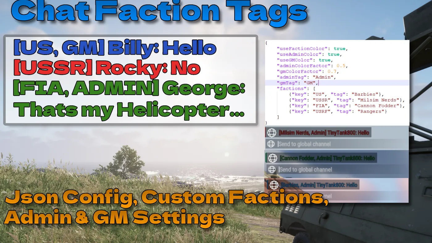Chat Faction Tags workshop preview