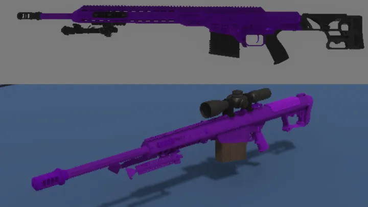 Purple Colored Barrets preview