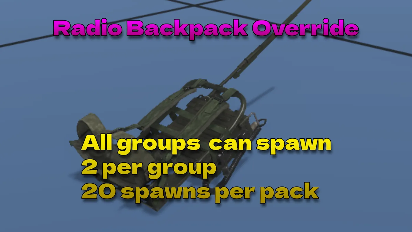 Radio Backpack Override workshop preview